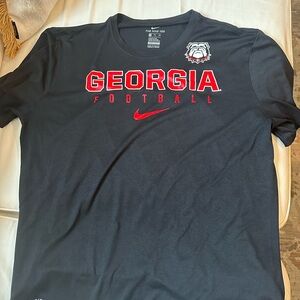 Nike Georgia Football T Shirt Black size XXL
